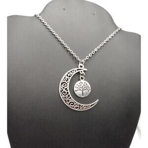 Lovely New Tree Moon Necklace